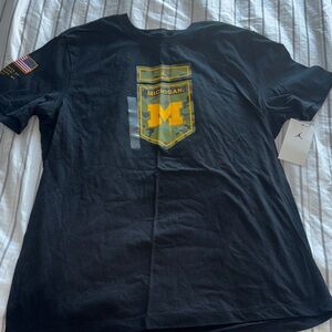 NWT Jordan Men's university of  Michigan Tee